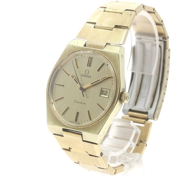 OMEGA Geneve 136.0050 Date Cal.613 gold Dial Hand Winding Men's Watch_887038